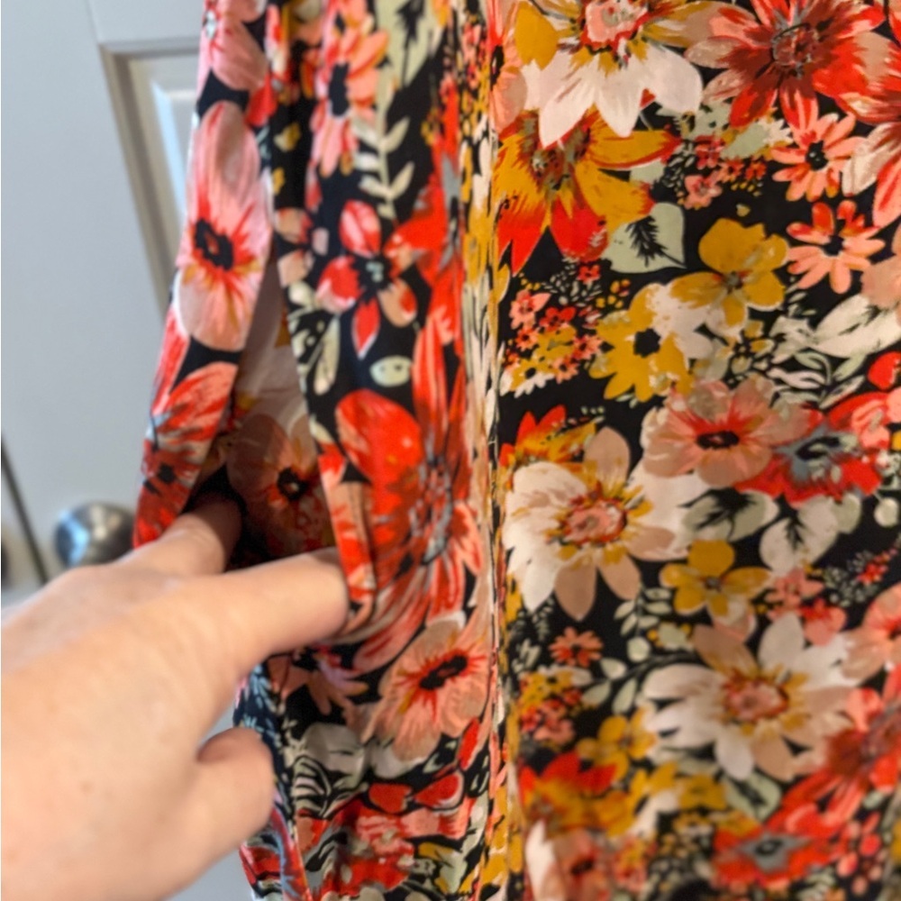 Natural Life Floral Patterned maxi Dress with same pockets L/XL - Picture 7 of 9